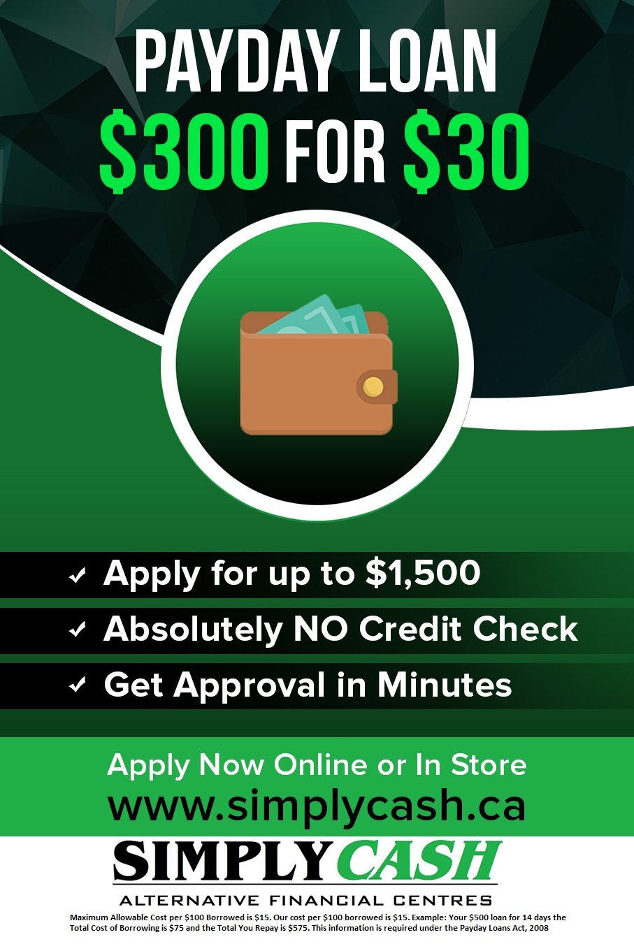 Payday loans bad credit Ontario| cash advance payday loans|Simplycash